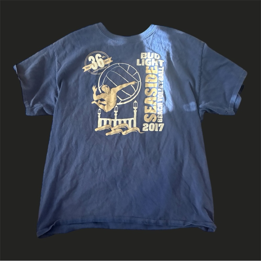 Bud Light Blue Graphic Tee - Men's Short Sleeve